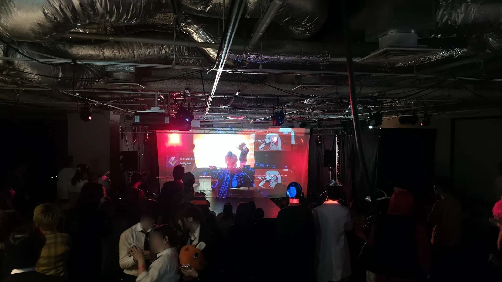 ハロウィンパーティーの二層投影 VJ